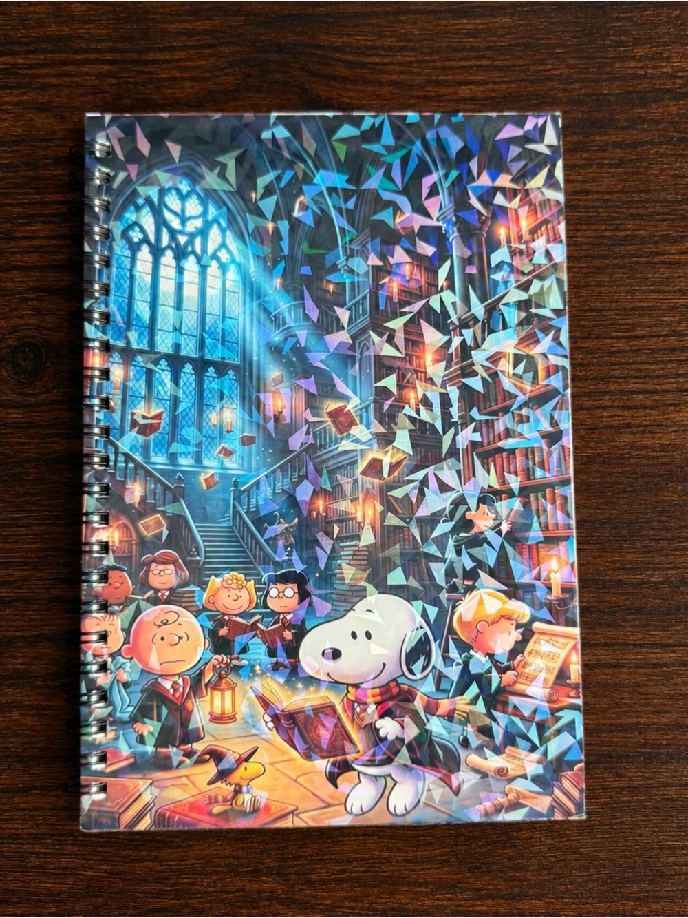Snoopy Holographic Spiral Notebook - Multicolor Cover